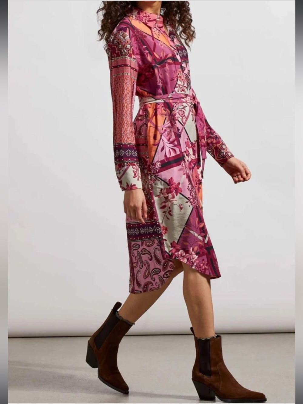 Tribal Jeans Tribal Combo Print Shirt Dress NWT - Picture 2 of 9